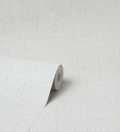 Papel pintado efecto lino fondo gris claro textura en relieve blando Neville Texture 681276