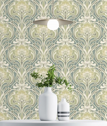 Papel pintado damasco retro Edrea 681389