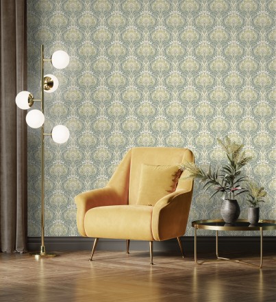 Papel pintado damasco retro Edrea 681389
