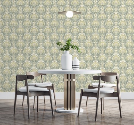 Papel pintado damasco retro Edrea 681389