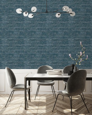 Papel pintado efecto fibra textil jaspeada Hewitt 681450