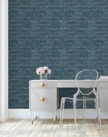 Papel pintado efecto fibra textil jaspeada Hewitt 681450