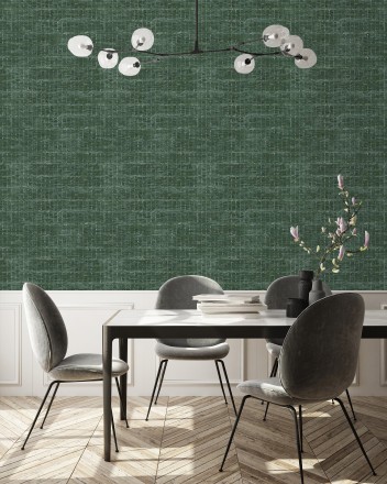 Papel pintado efecto fibra textil jaspeada Hewitt 681452