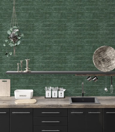 Papel pintado efecto fibra textil jaspeada Hewitt 681452