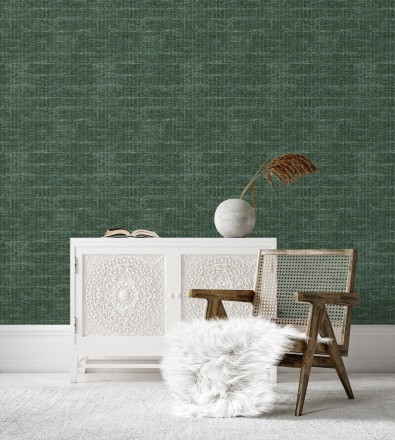 Papel pintado efecto fibra textil jaspeada Hewitt 681452
