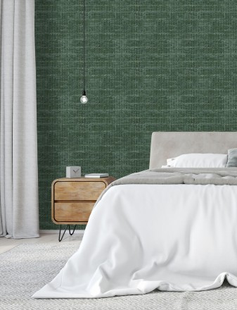Papel pintado efecto fibra textil jaspeada Hewitt 681452