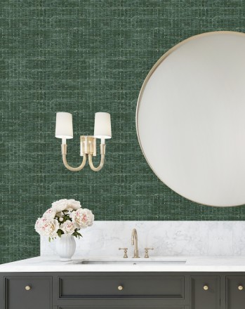 Papel pintado efecto fibra textil jaspeada Hewitt 681452