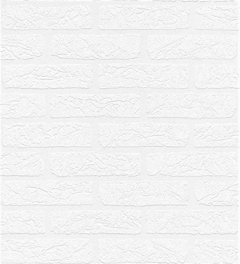 PAPEL PINTADO LADRILLO BLANCO DEL CATALOGO 3D. DISPONIBLE EN 2 COLORES