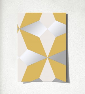 Papel pintado de estrellas grandes con detalles metalizados Luxury Stars 680900