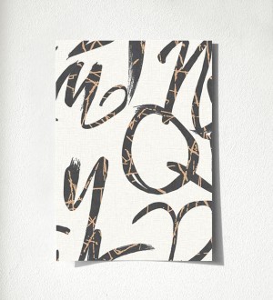 Muestra de papel pintado Freehand Letters 676311 Freehand Letters 676311