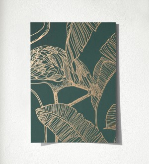 Papel pintado hojas tropicales Luxury Flamand 681301