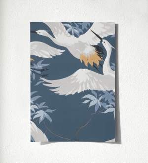 Muestra de papel pintado Mandarin Birds 681328 Mandarin Birds 681328