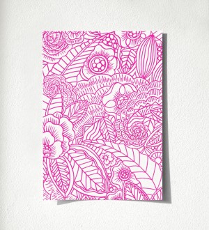 Muestra de papel pintado Ibizan Flowers 676971 Ibizan Flowers 676971