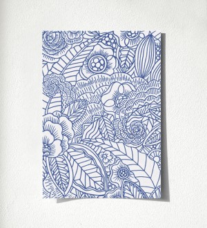 Muestra de papel pintado Ibizan Flowers 676972 Ibizan Flowers 676972