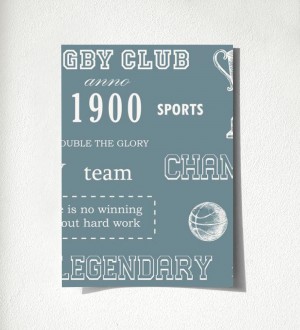 Muestra de papel pintado Rugby Club 677033 Rugby Club 677033