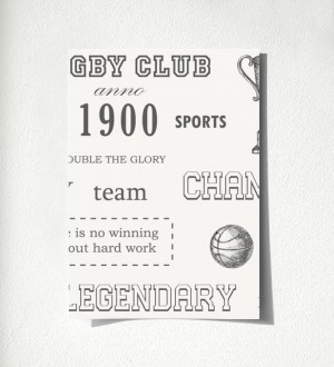 Muestra de papel pintado Rugby Club 677036 Rugby Club 677036