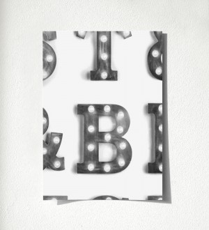 Muestra de papel pintado Modern Torch Letters 677222 Modern Torch Letters 677222