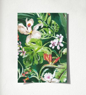 Muestra de papel pintado Blooming Tropical 679082 Blooming Tropical 679082
