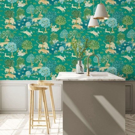 Papel pintado tapiz jardín imperial estilo hindú Imperial Garden 127750