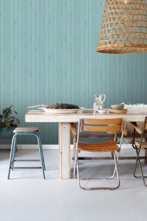 Papel pintado listones de madera estilo nórdico Sintra Wood 677273