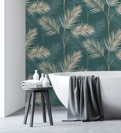 Papel pintado de hojas de palmeras Hawaii Palms 680912