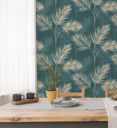 Papel pintado de hojas de palmeras Hawaii Palms 680912