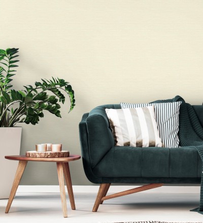 Papel pintado liso efecto fibra vegetal Graham Hall 679777