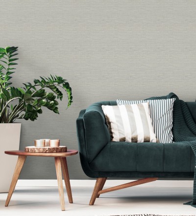 Papel pintado liso efecto fibra vegetal Graham Hall 679776
