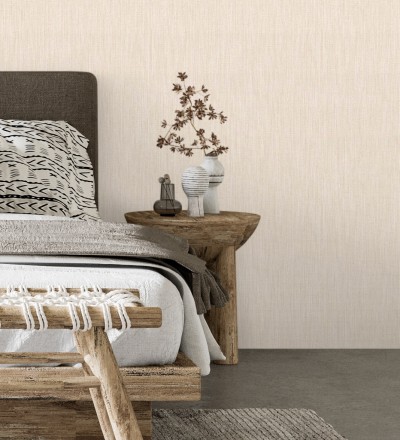Papel pintado liso con textura textil Lenon Hall 680585