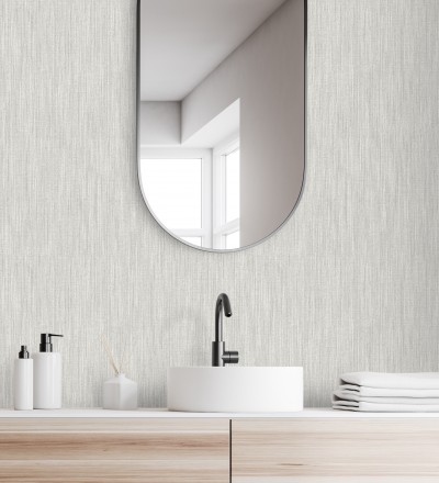 Papel pintado liso con textura textil Lenon Hall 680588