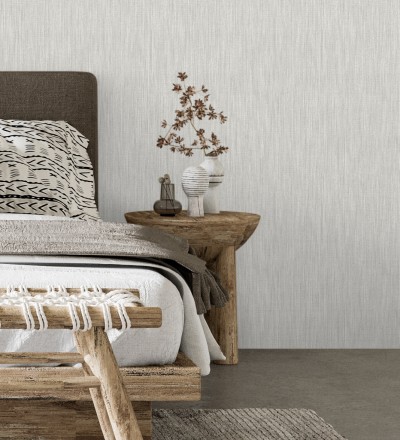 Papel pintado liso con textura textil Lenon Hall 680588