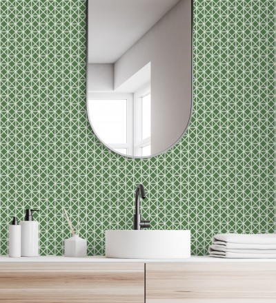Papel pintado celosía con tramado de diamante Diamond Lights 680766