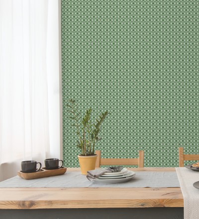 Papel pintado celosía con tramado de diamante Diamond Lights 680766