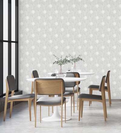 Papel pintado hexágonos geométricos modernos Albert Museum 680828