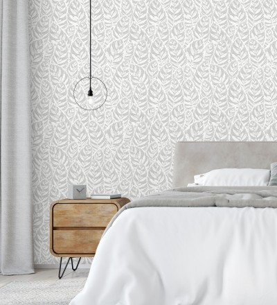 Papel pintado de silueta de hojas Lost Garden 680846