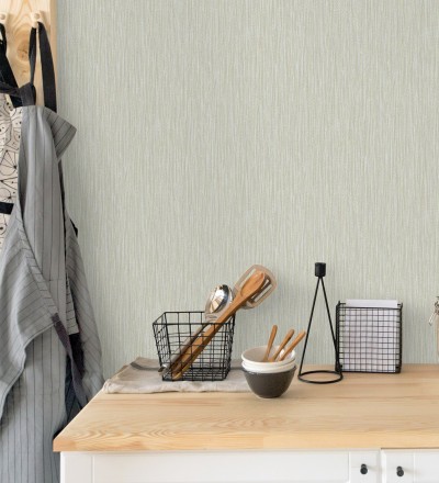 Papel pintado rayado con textura estilo tonos beige Belize 679540