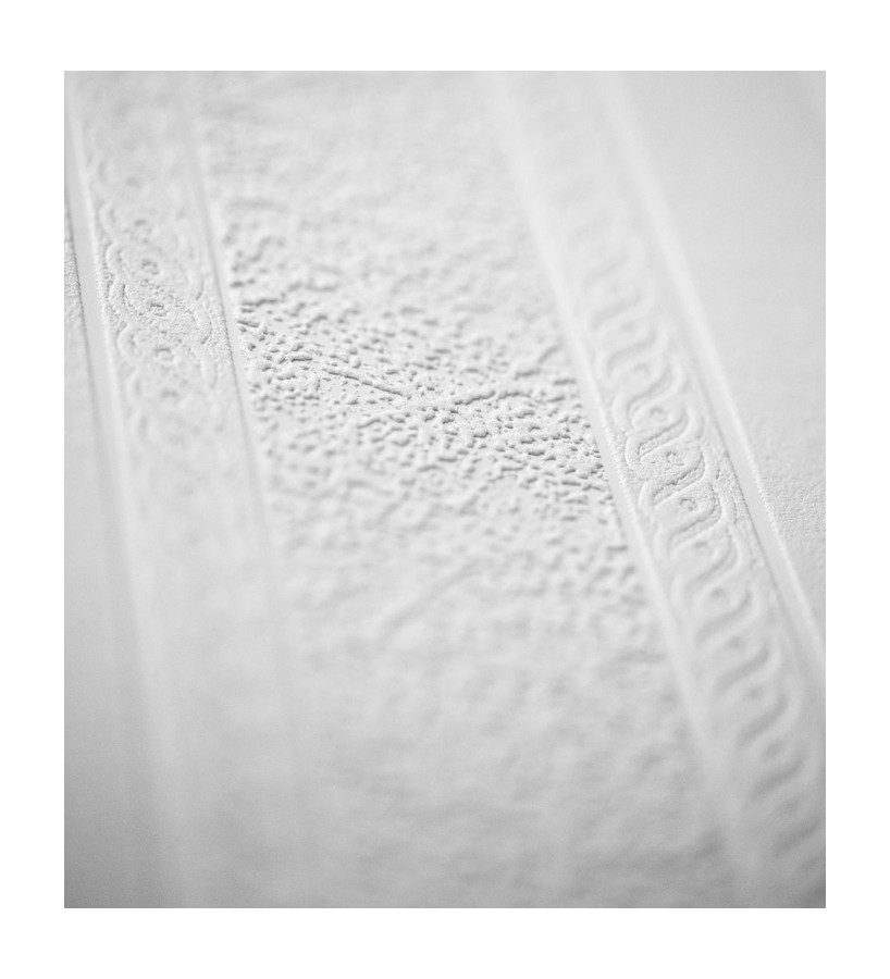 Papel pintado rayas blancas desiguales repintable texturizado de alto relieve Inverse Texture 123183
