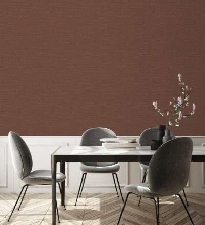 Papel pintado efecto tela de lino jaspeada texturizada Liverpool 681033
