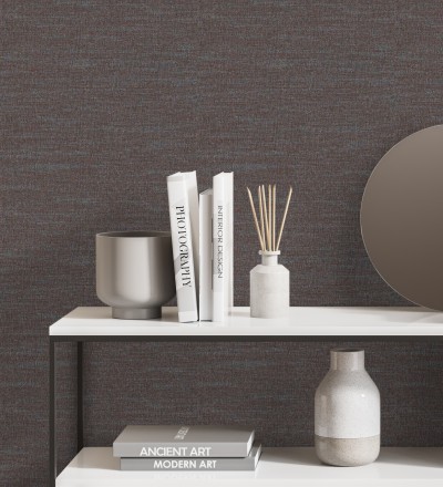Papel pintado efecto tela de lino jaspeada texturizada Liverpool 681035