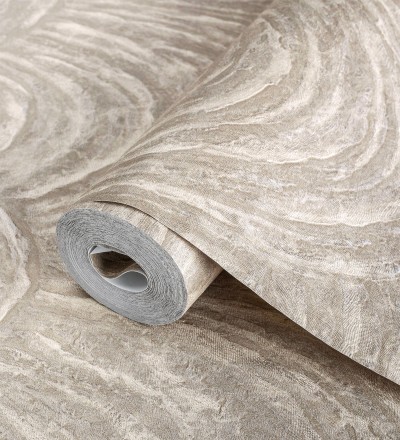 Papel pintado efecto tela alzada con relieve Kremling Curtains 681142