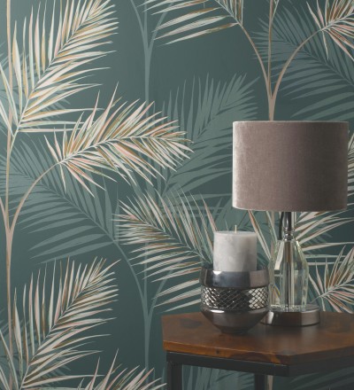 Papel pintado de hojas de palmeras Hawaii Palms 680912