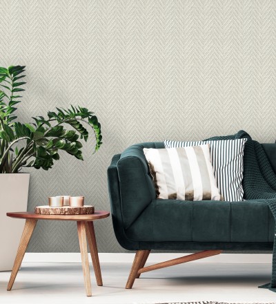 Papel pintado de espigas efecto fibra vegetal con textura Mumbai 679665