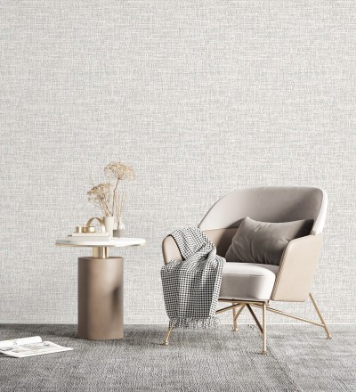 Papel pintado imitación fibras de algodón jaspeadas Kilamba 681014