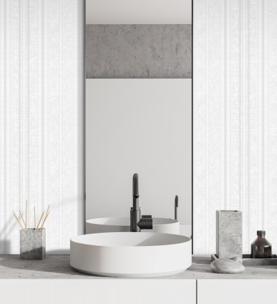 Papel pintado de rayas texturizado con pequeños destellos Enzo Stripes 681660