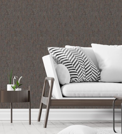 Papel pintado texturizado con inserciones color metalizado Murat 676306