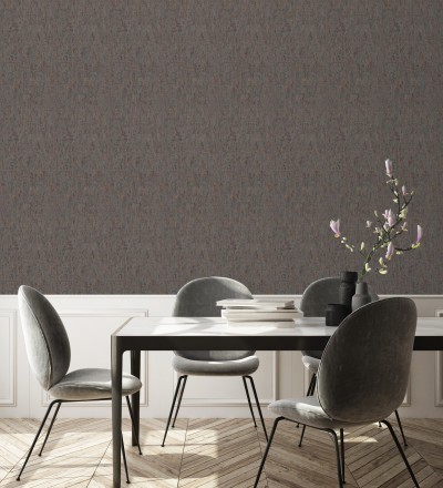 Papel pintado texturizado con inserciones color metalizado Murat 676306