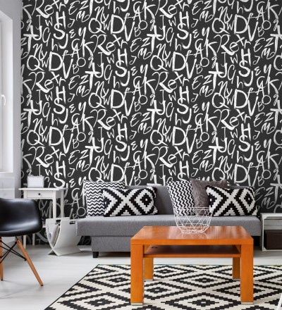 Papel pintado con letras estilo lettering Freehand Letters 676312