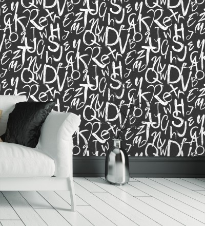 Papel pintado con letras estilo lettering Freehand Letters 676312