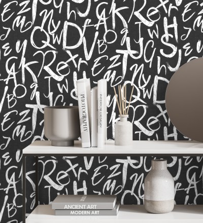 Papel pintado con letras estilo lettering Freehand Letters 676312