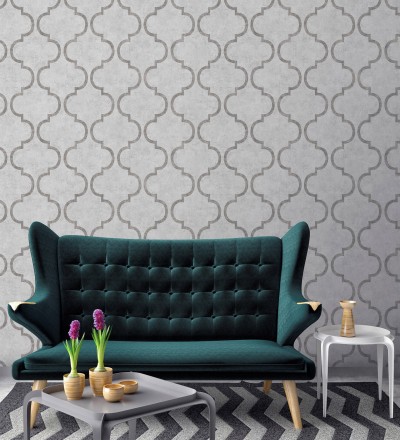 Papel pintado geométrico estilo finlandés Helsinki Ornaments 676314